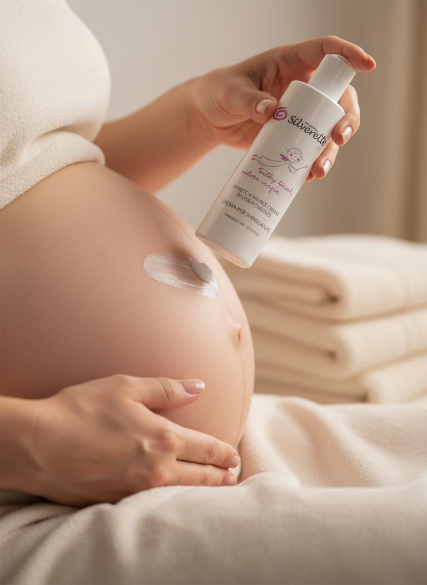 Silverette® Silver-Powered Stretch Marks Cream 200ml – Nourishing Daily Care - Silverette-apac